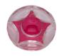 Preview: Kinderknopf als runde Knöpfe mit Stern in pink 13 mm